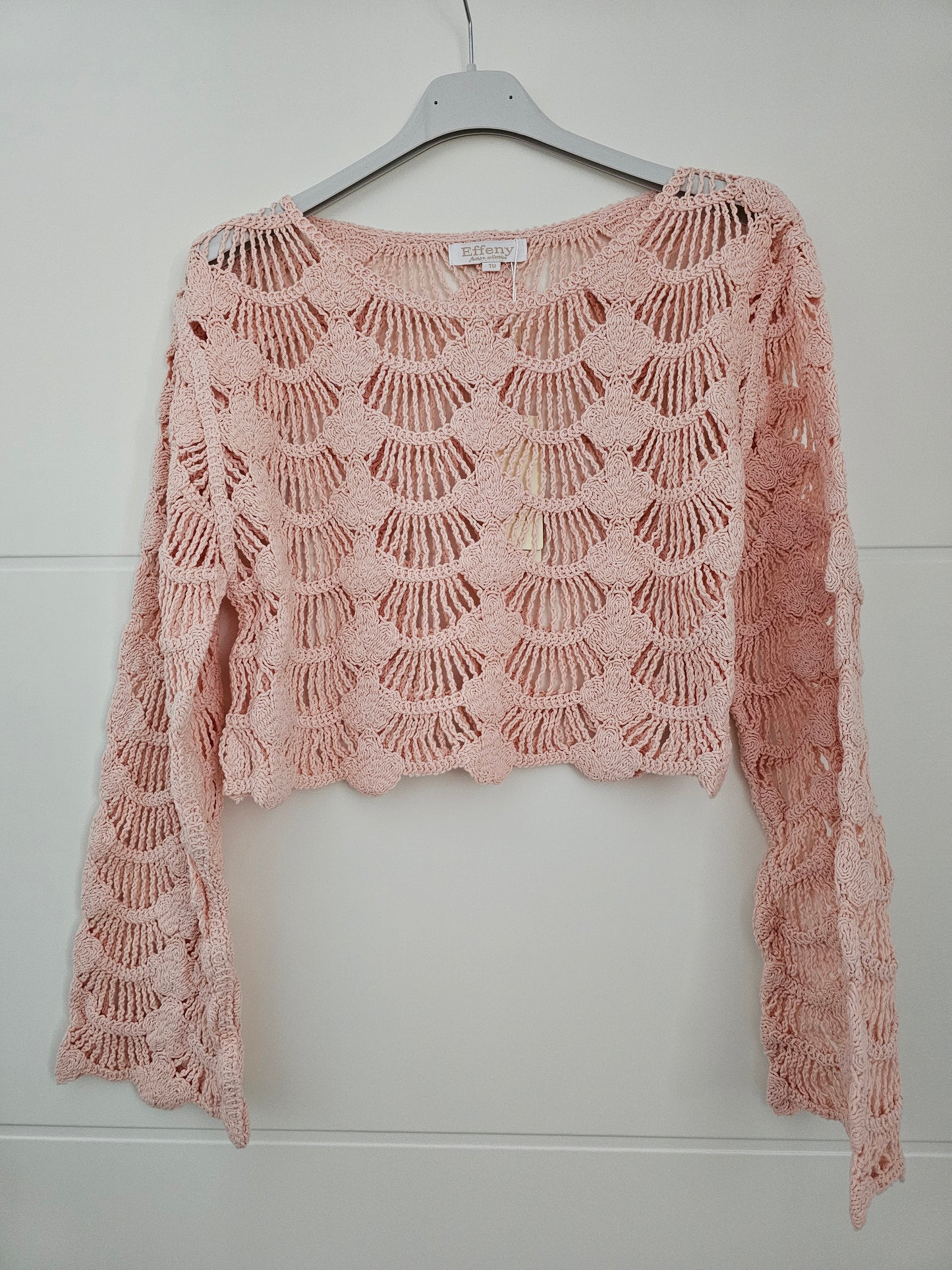Häkeloberteil Seashell blush