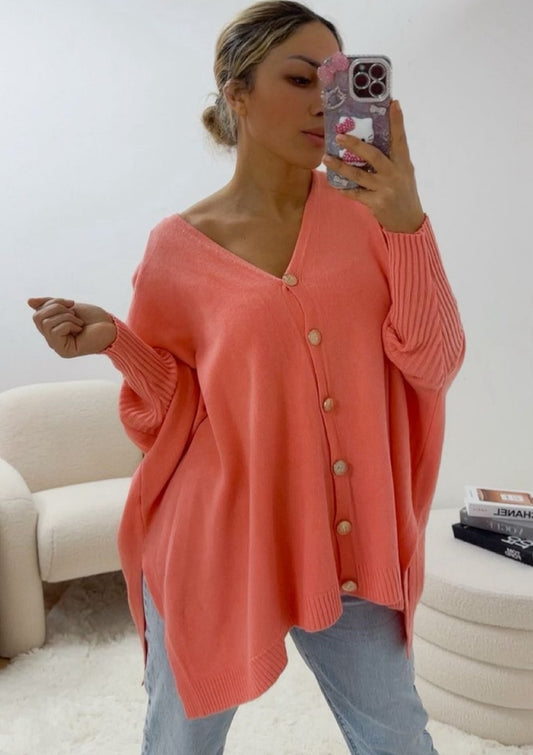 Oversize Cardigan Peach