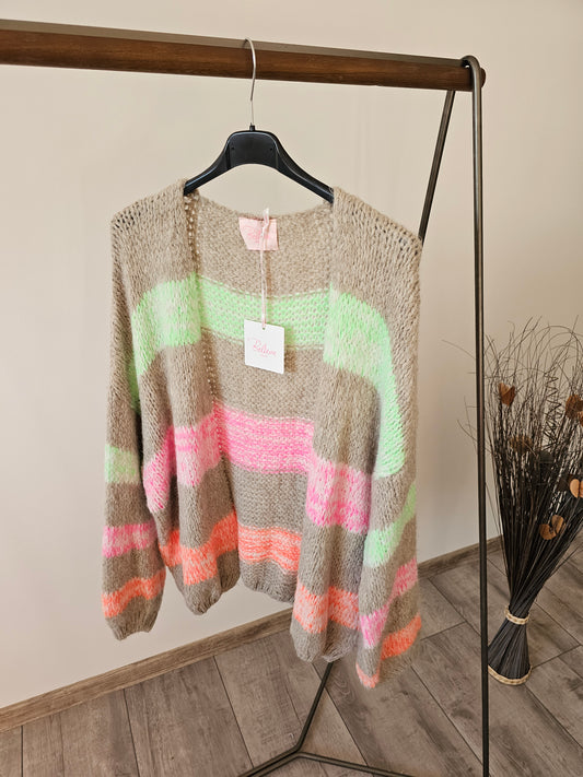 Strickjacke ISA beige