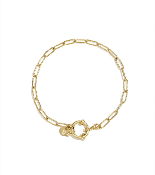 Charm Armband mit Frontverschluss und ovalen Gliedern