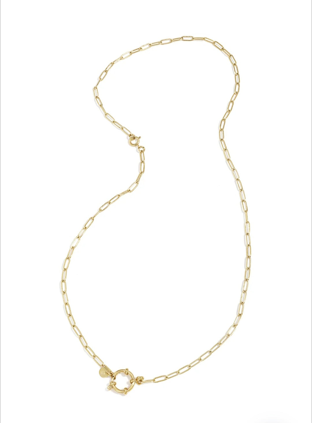 2-in-1-Halskette und -Armband mit ovalen Gliedern