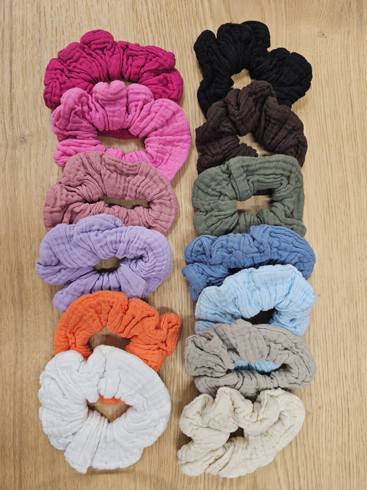 Musselin Scrunchie versch. Farben