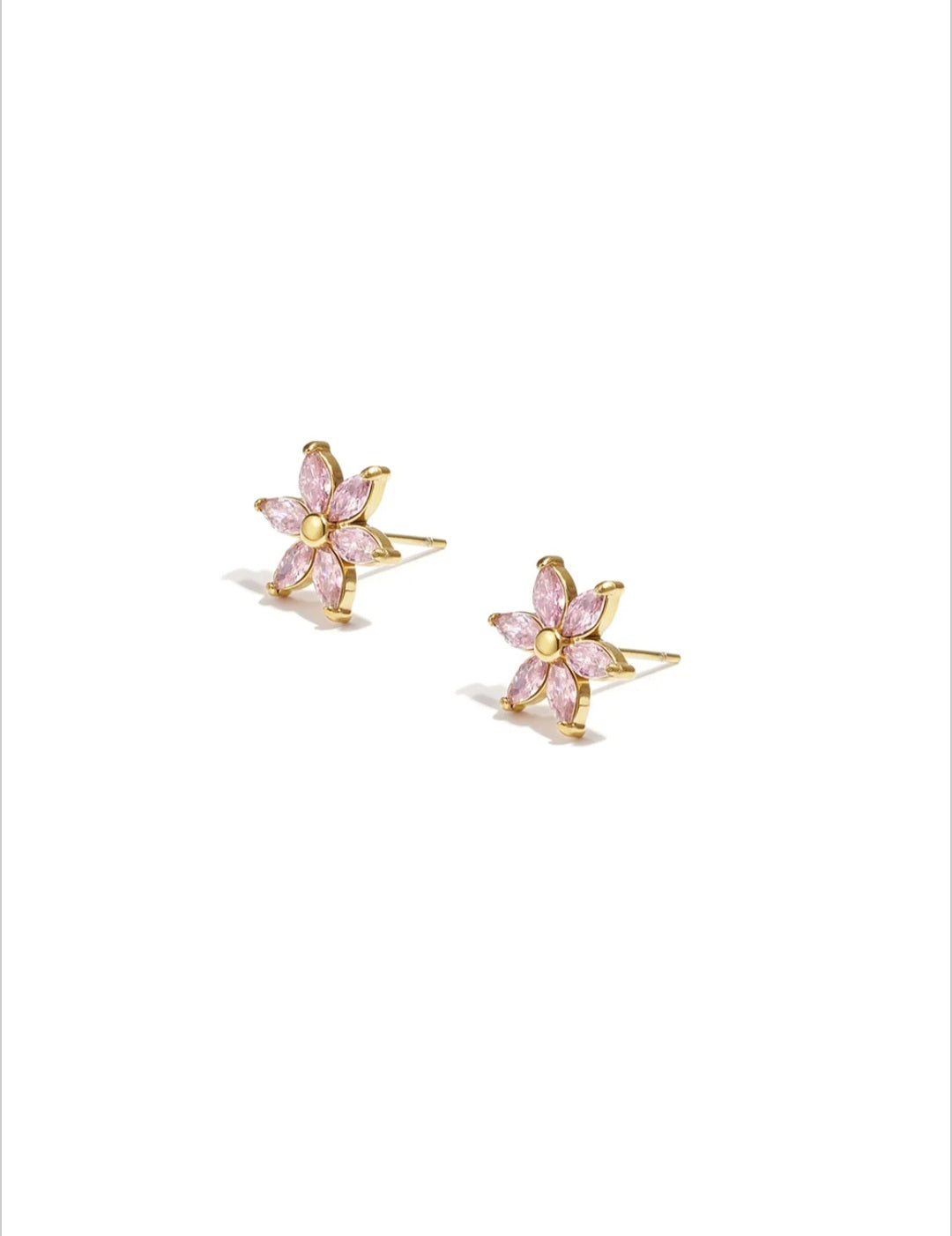 Ohrstecker mit Zirkonblume