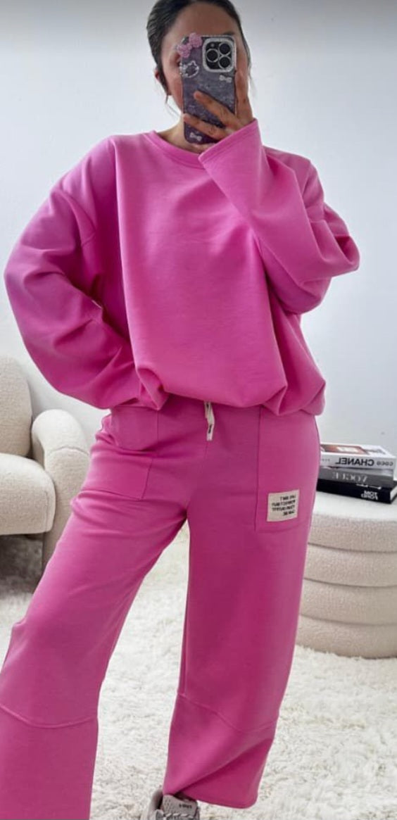 Lockeres Sweatshirt gerafft versch. Farben
