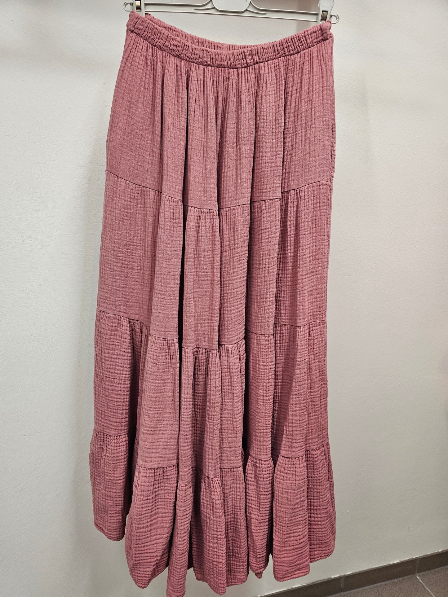 Musselin Maxi Rock Beere