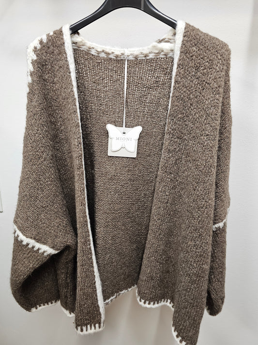 Strickjacke Lena taupe