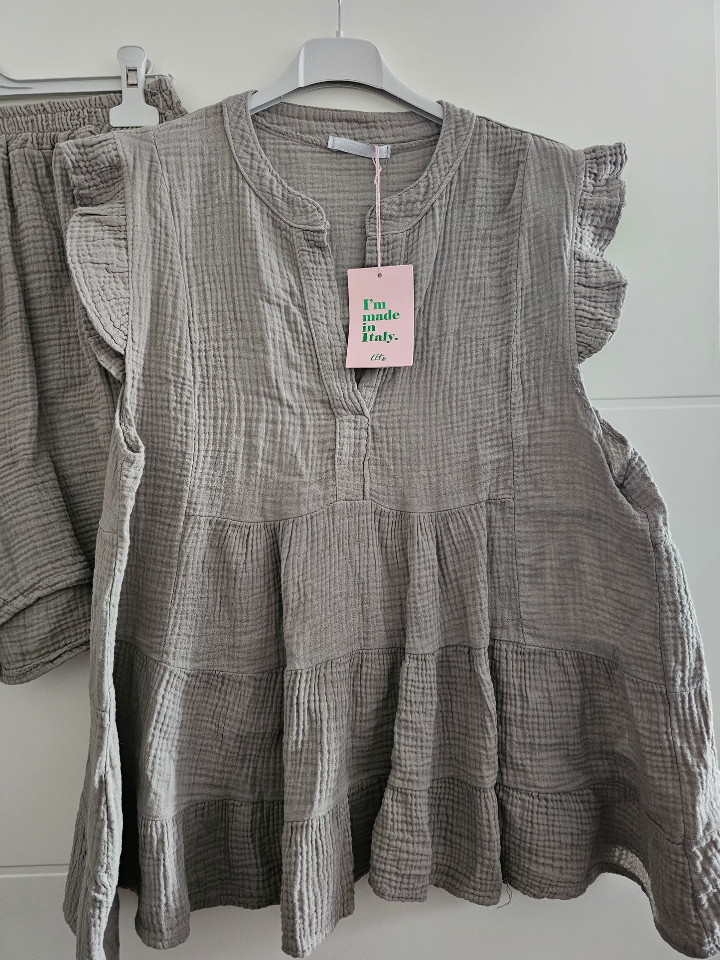 Musselin Set taupe