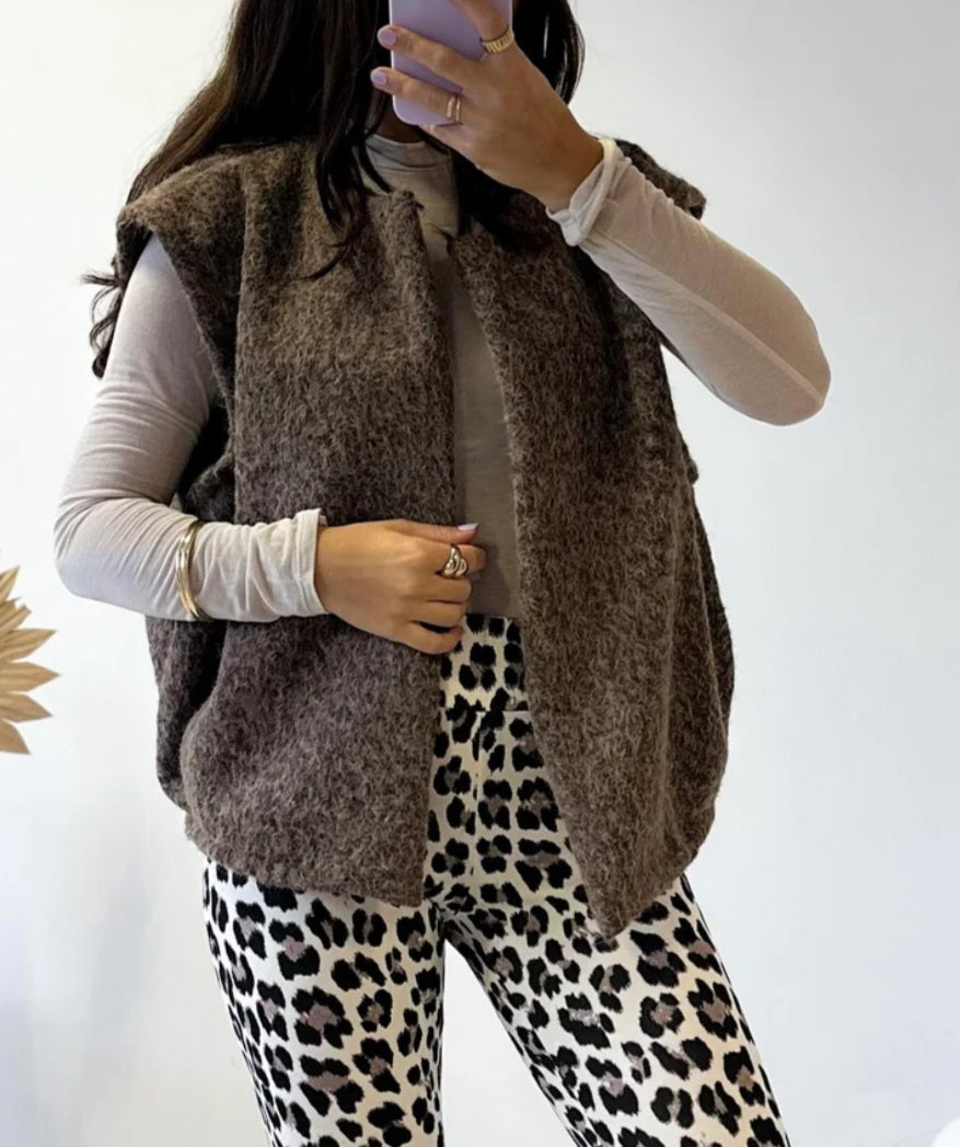 Fashion Weste Taupe