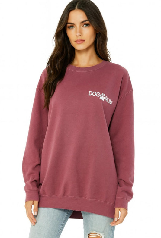 Oversize Sweatshirt Dog Mum