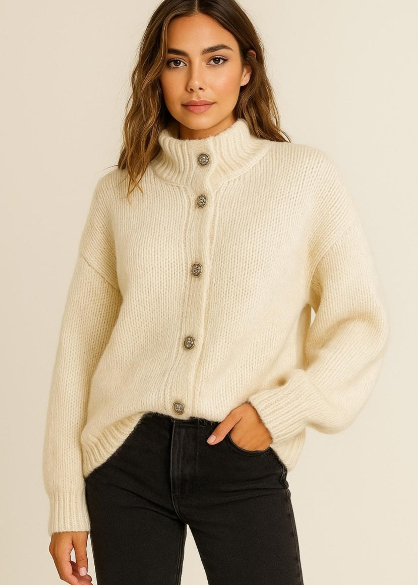 Strick-Cardigan Sila Cream