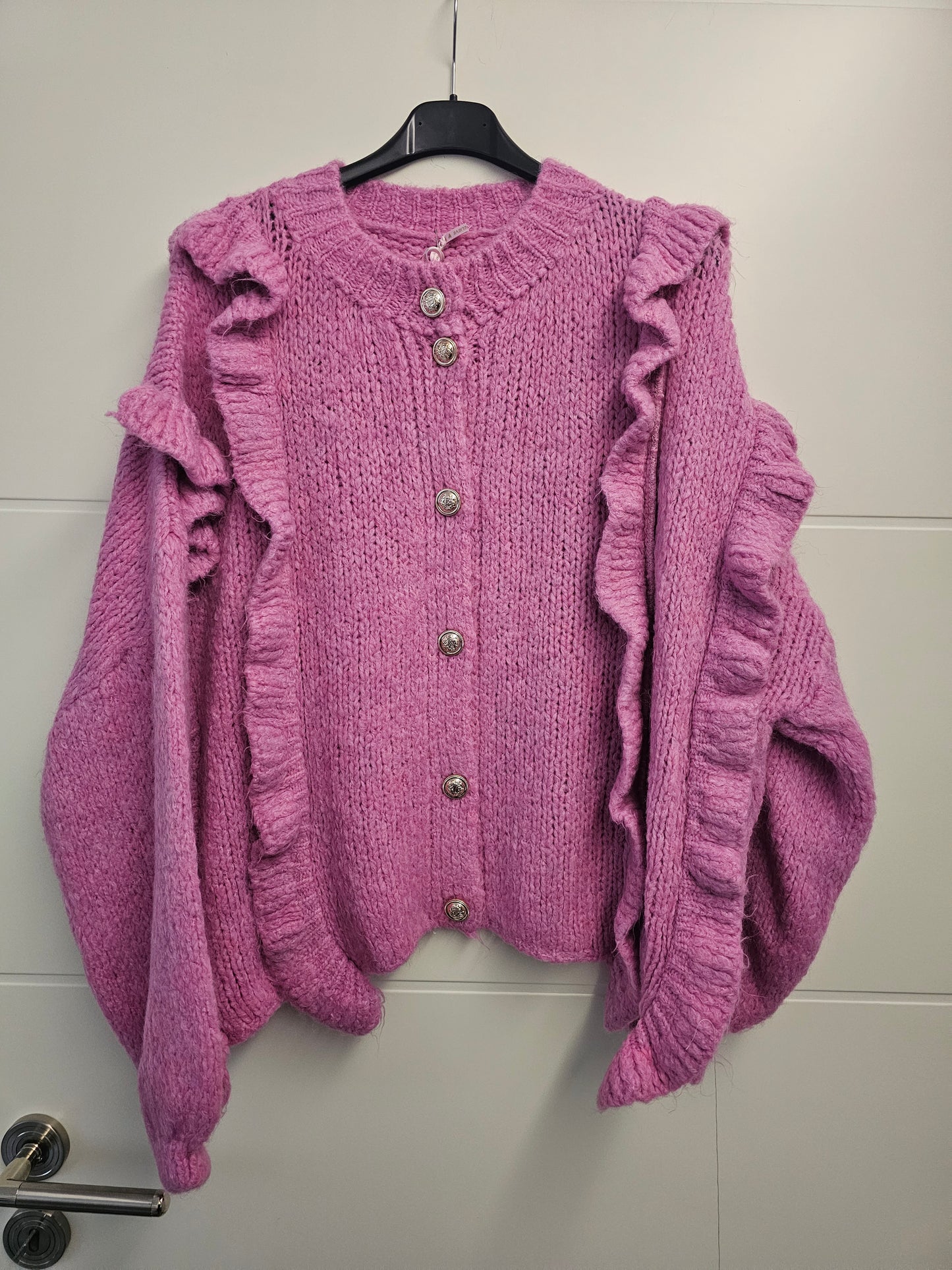 Cardigan Rüschi Pink