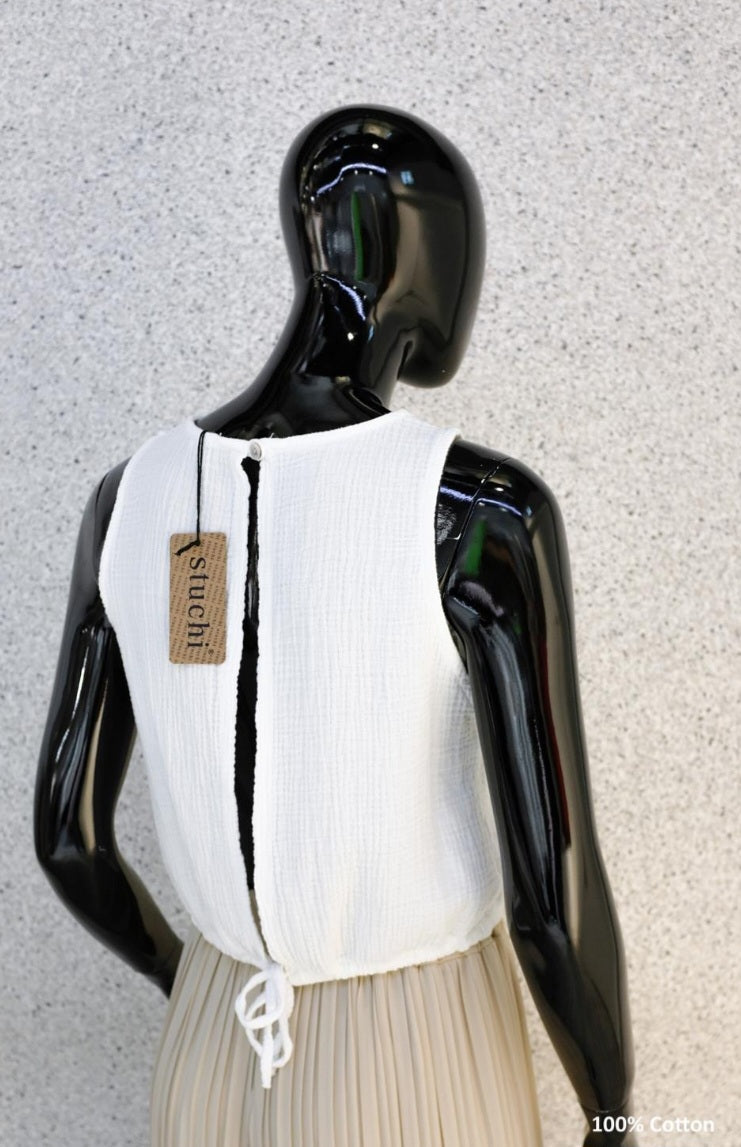 Musselin Cropped Top