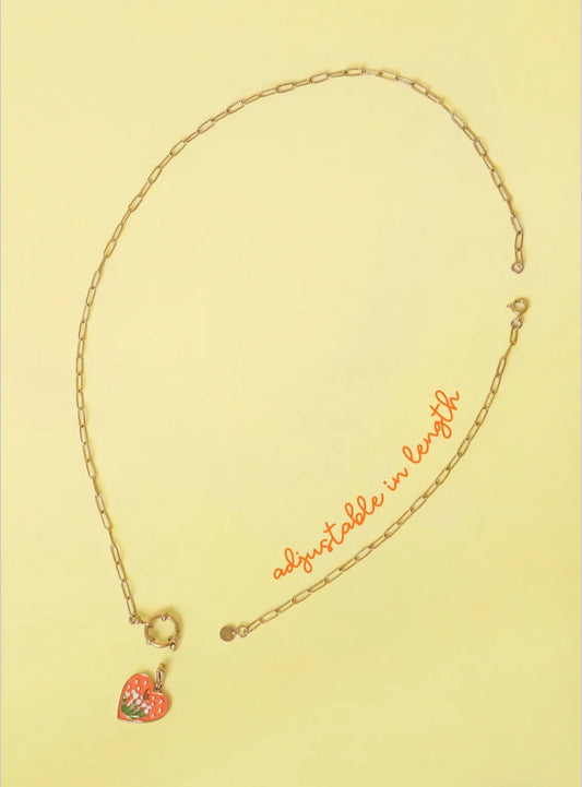2-in-1-Halskette und -Armband mit ovalen Gliedern