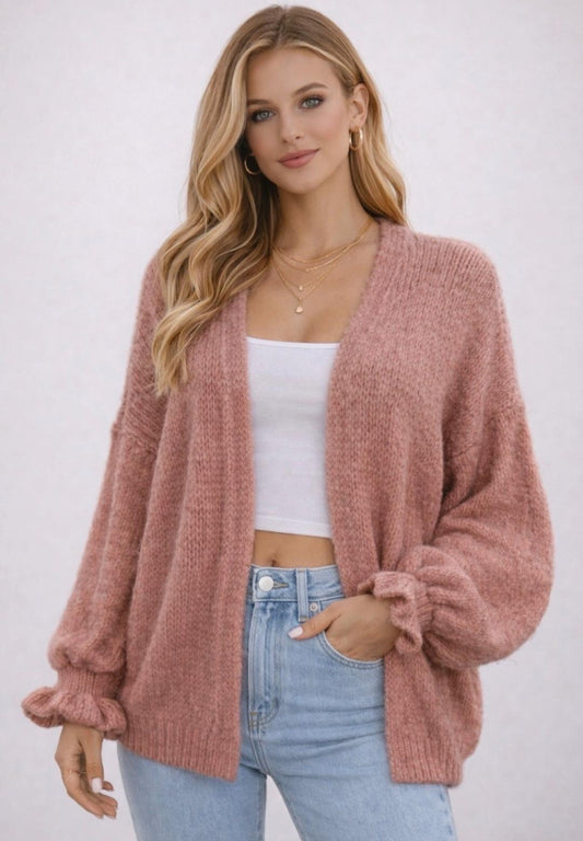 Strickjacke Leni Mauve