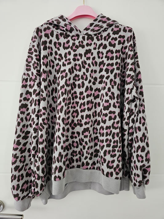 Hoodie Leo Love hellgrau