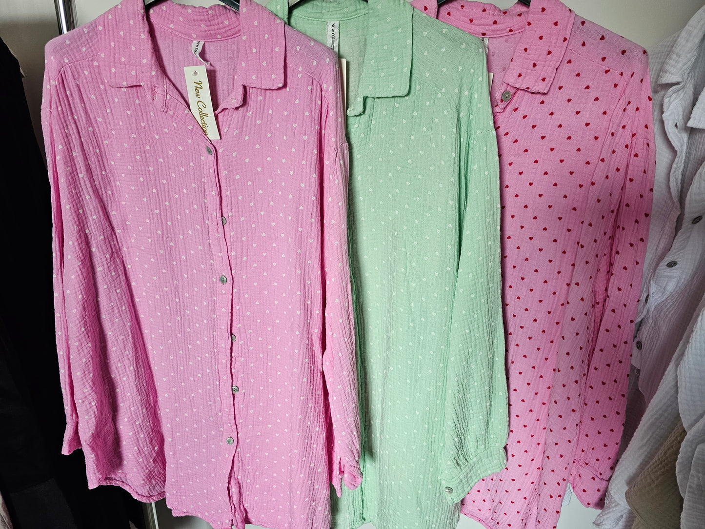 Musselin Bluse Herzi