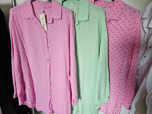 Musselin Bluse Herzi