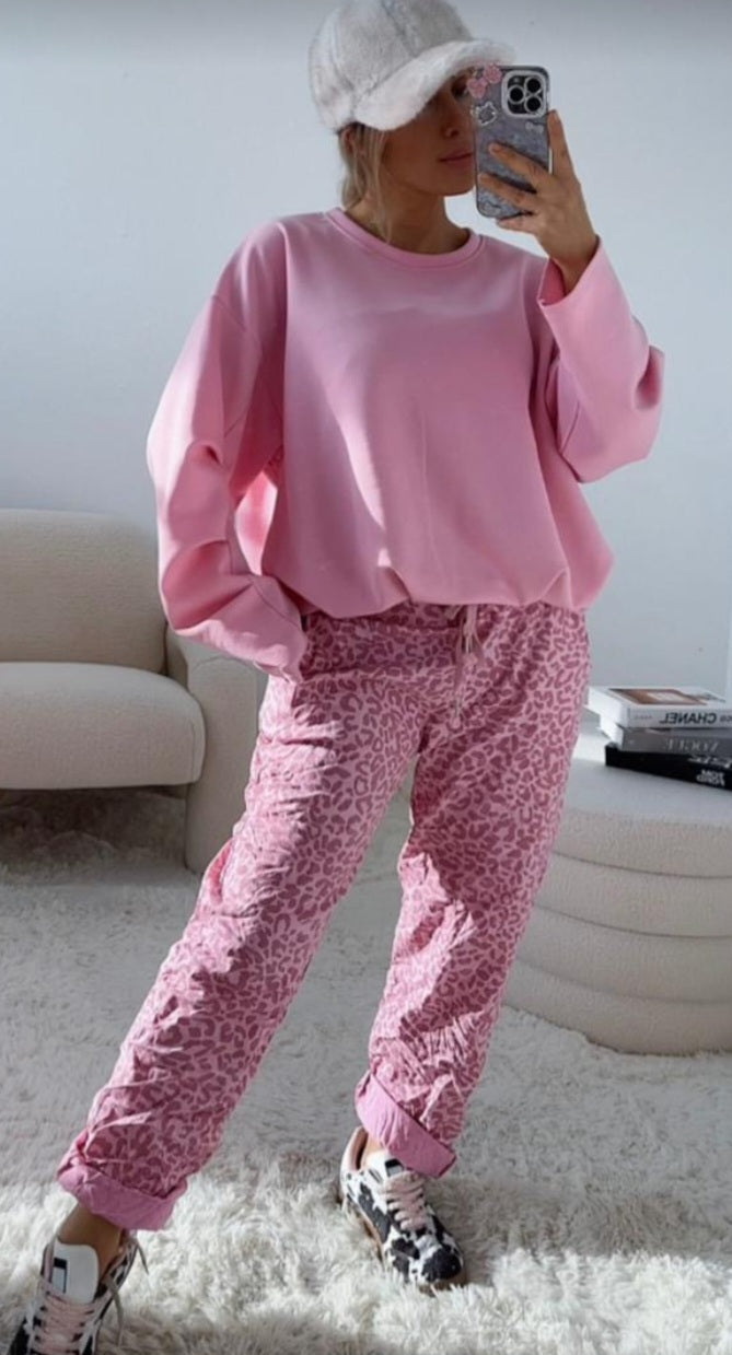 Lockeres Sweatshirt gerafft versch. Farben
