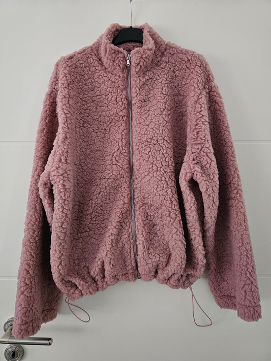 Teddy-Jacke Fina beige rosa