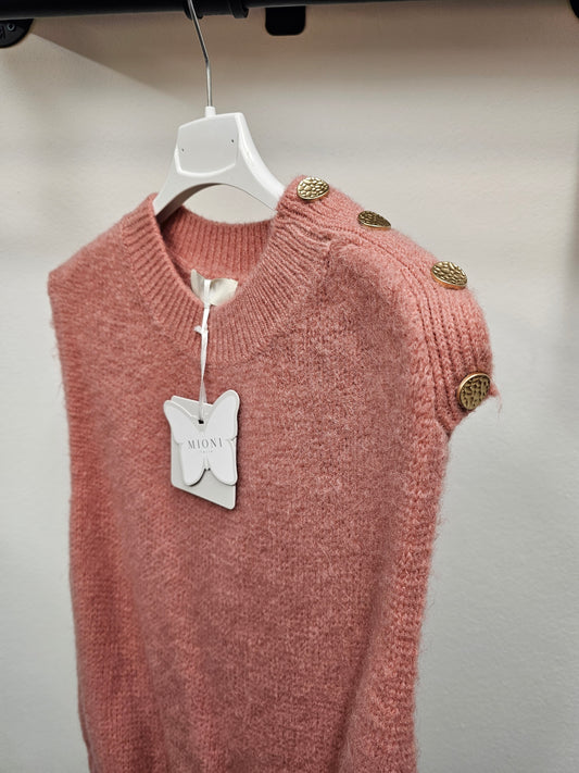 Strickpullunder Peach