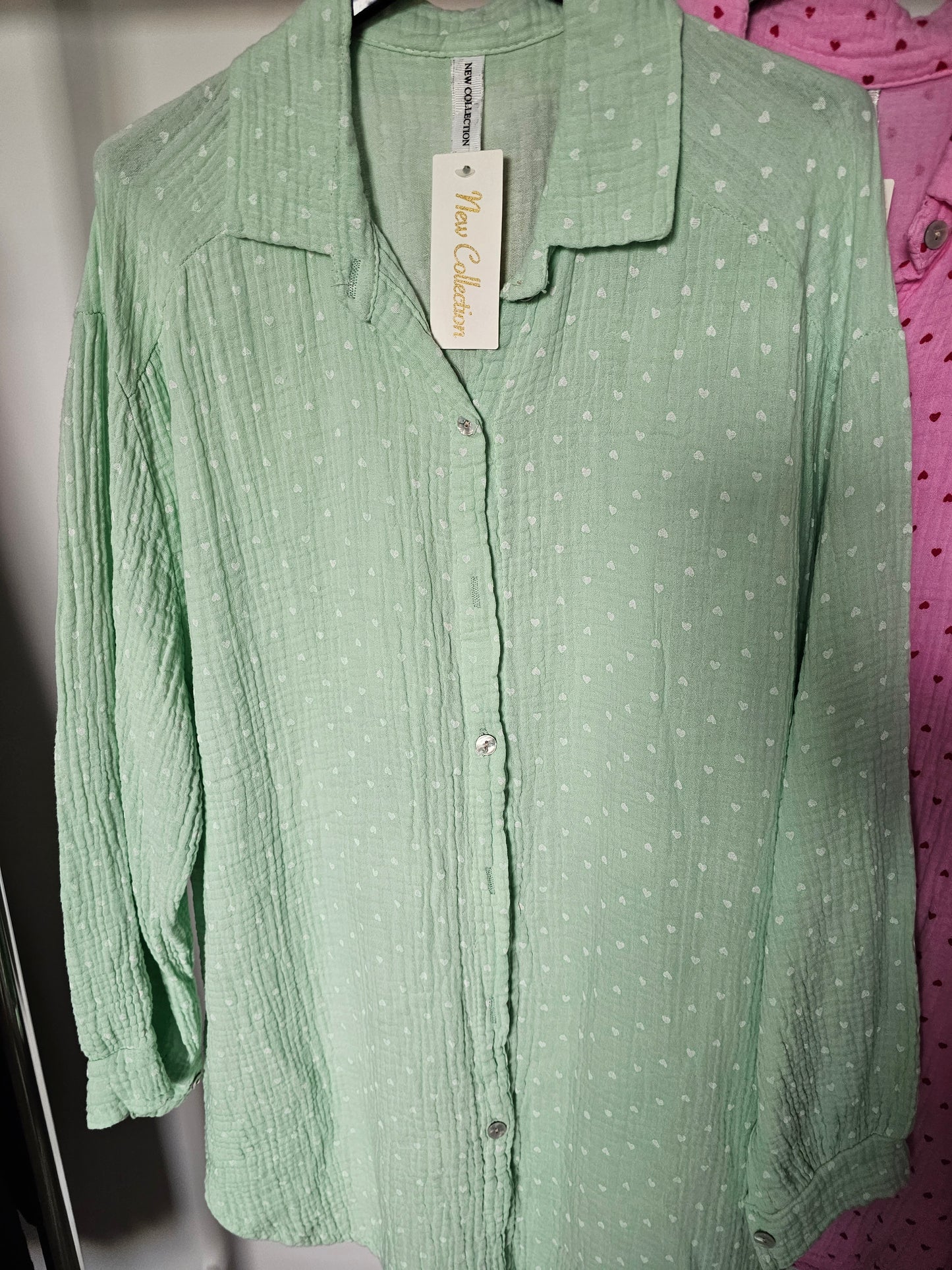 Musselin Bluse Herzi