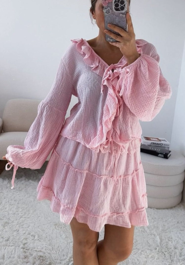 Musselinbluse Holly versch. Farben