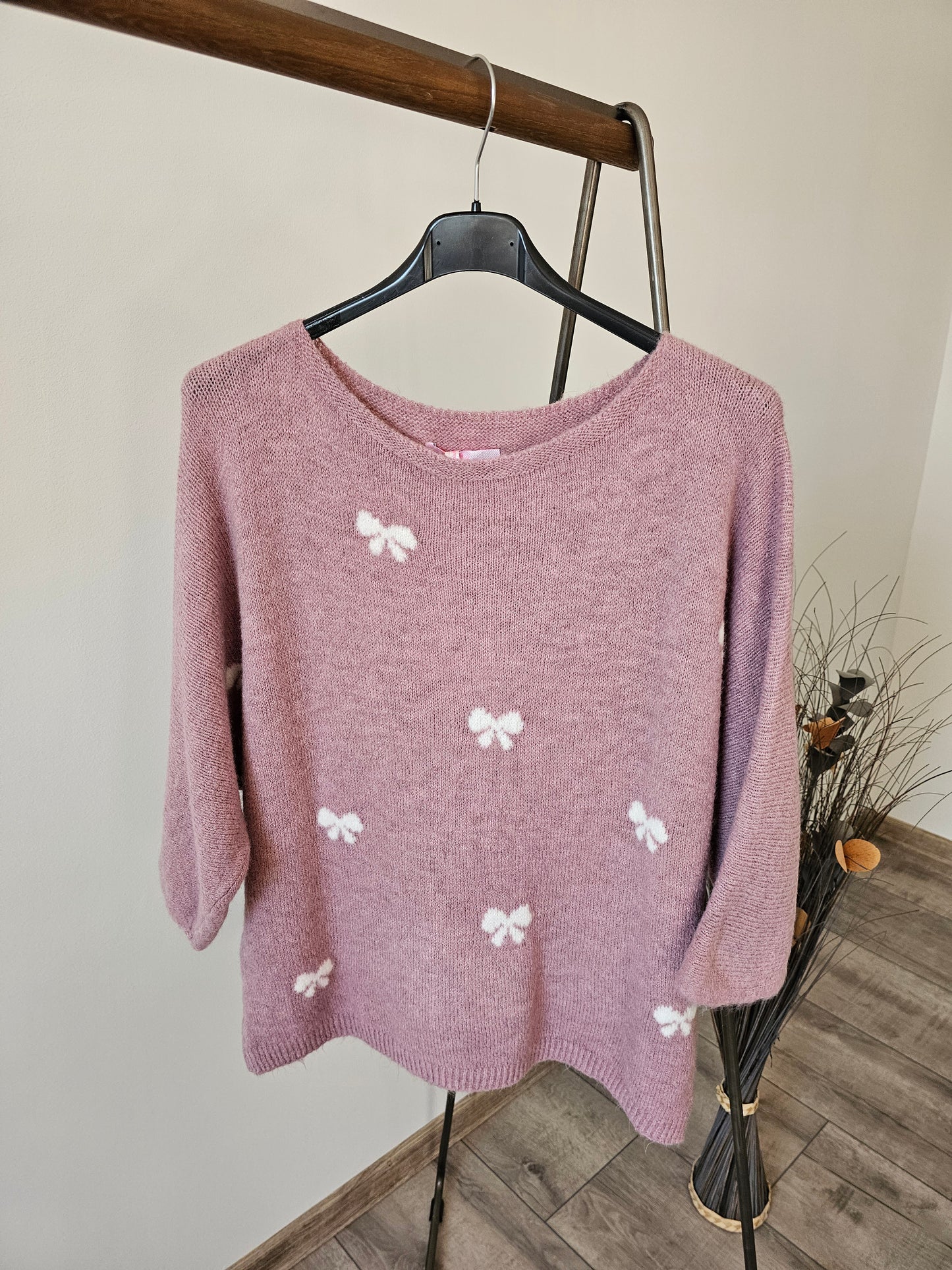 Strickpullover mit Schleifen-Muster Sabrina