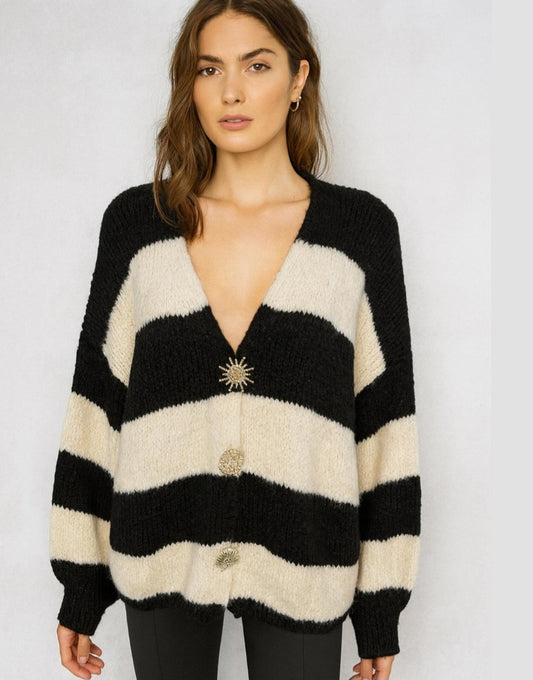 Strick-Cardigan Hanna schwarz