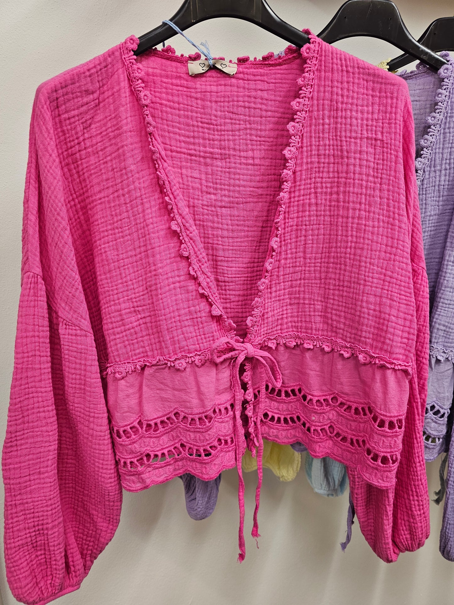 Musselinbluse Merle versch. Farben