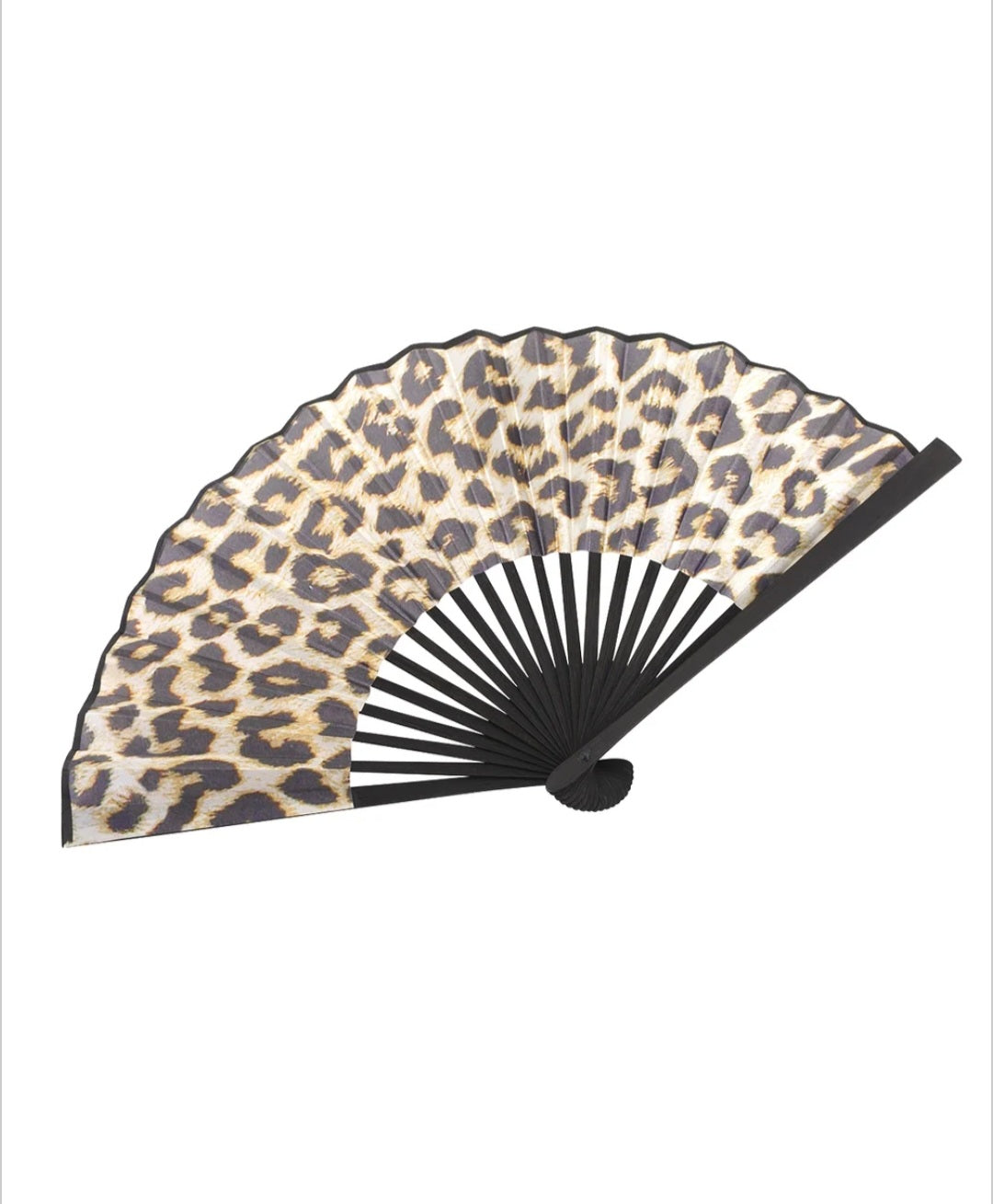 Faltfächer mit Leopardenmuster