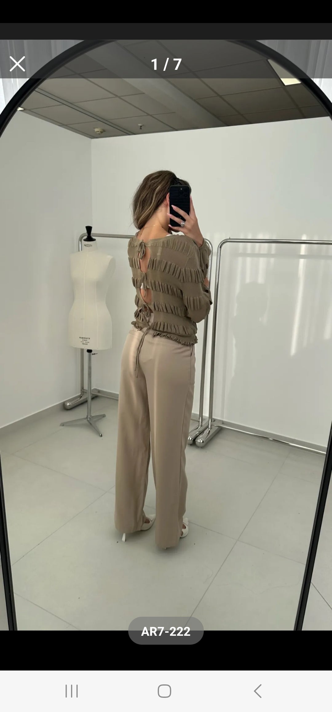 Leichter Schleifen Pullover