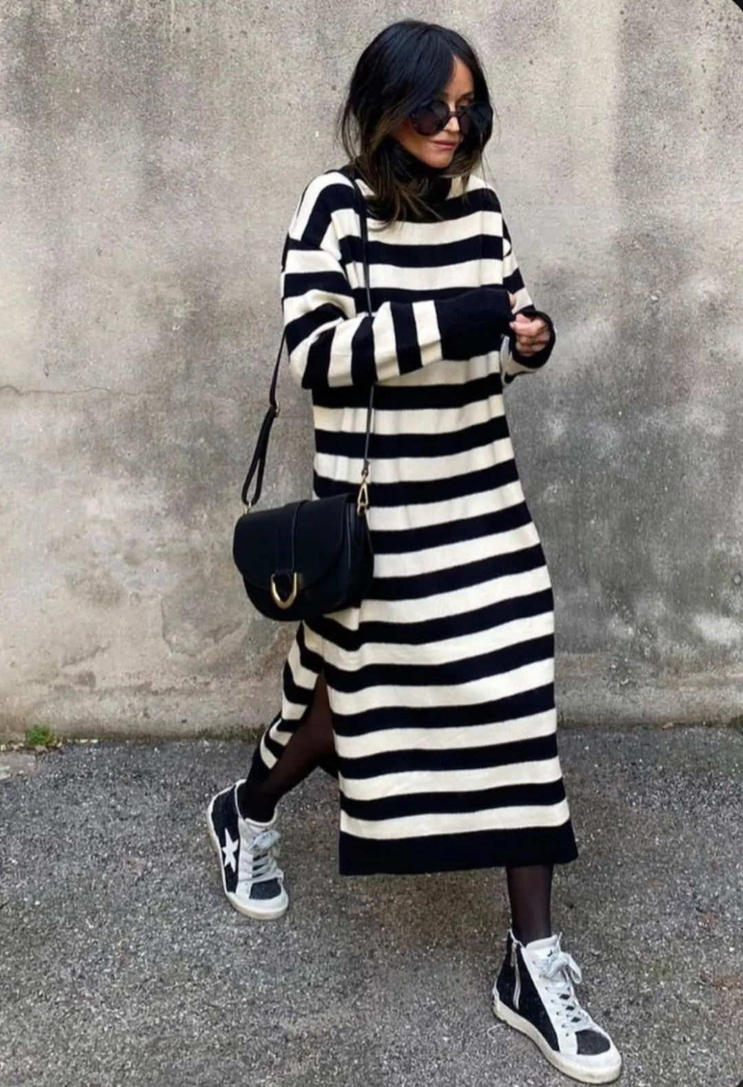 Strickkleid mit Rollkragen