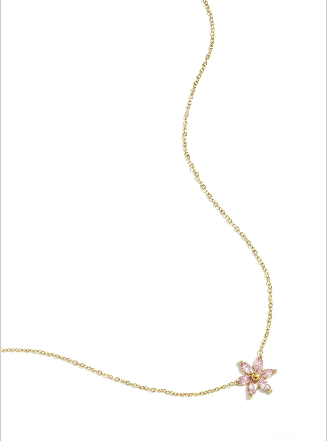 Kette mit Zirkonblume