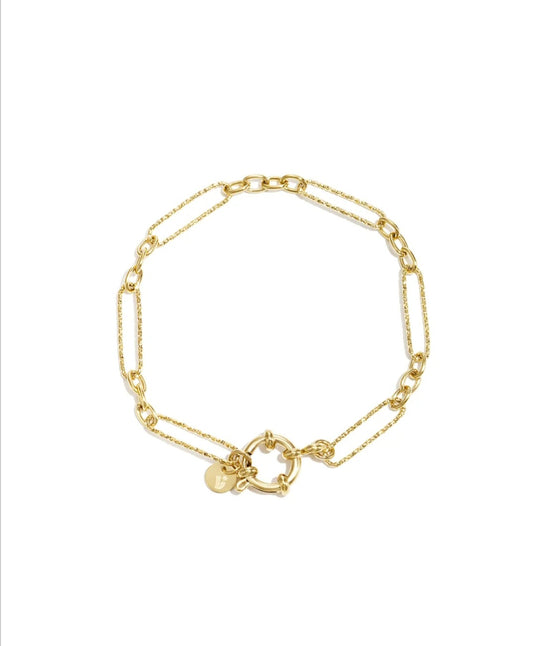 Charm Armband mit Frontverschluss und Gliedern in verschiedenen Formen