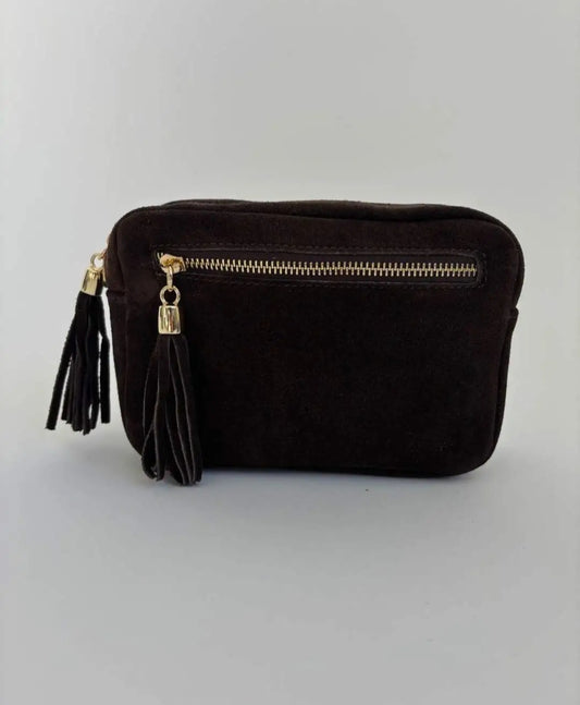 Wildleder Tasche Mila Bag Dunkelbraun