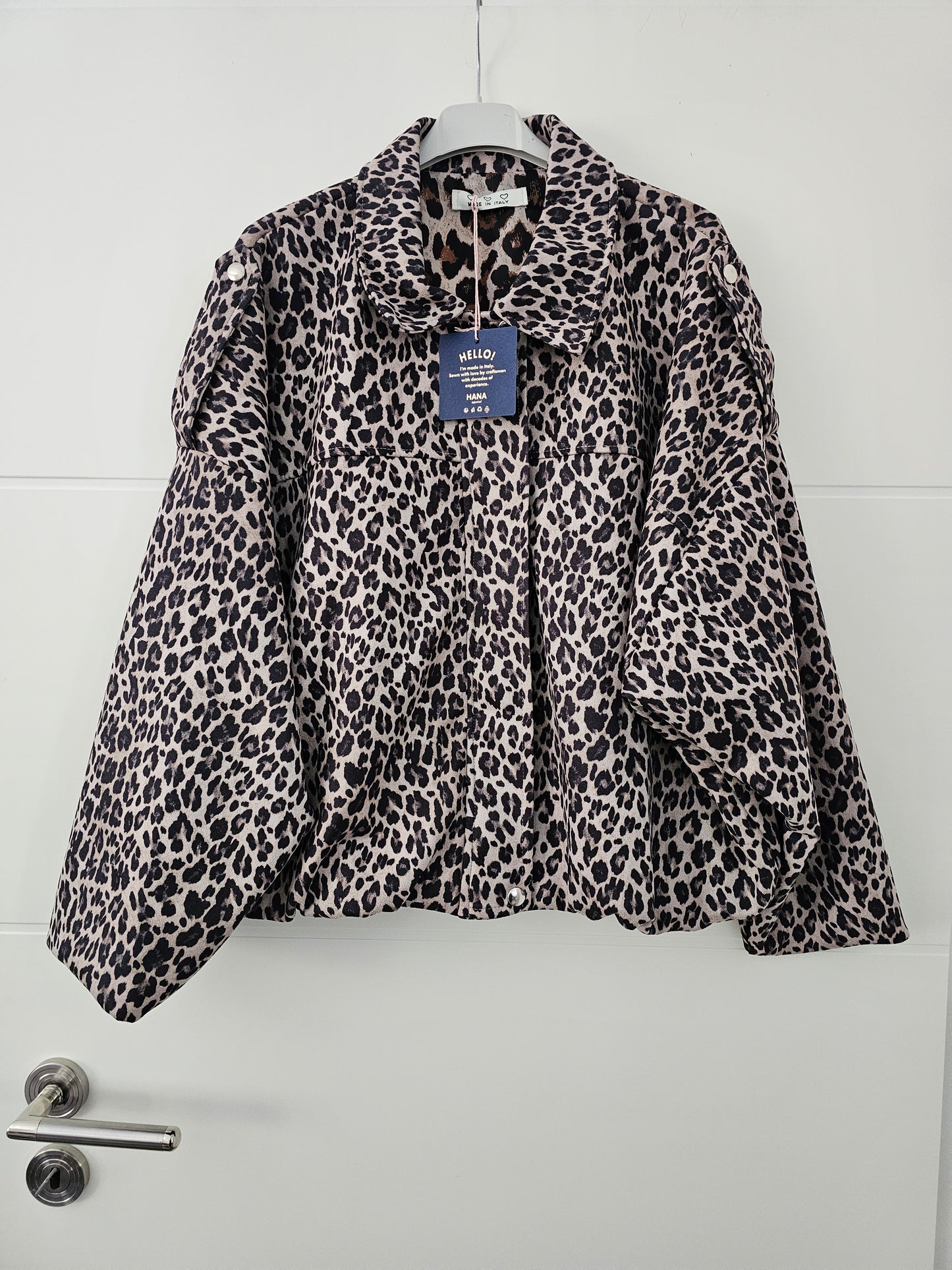 Wildleder-Optik Jacke beige/schwarz