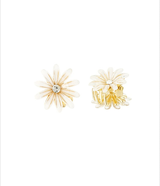 Haarspange glänzende Blume 2er Set