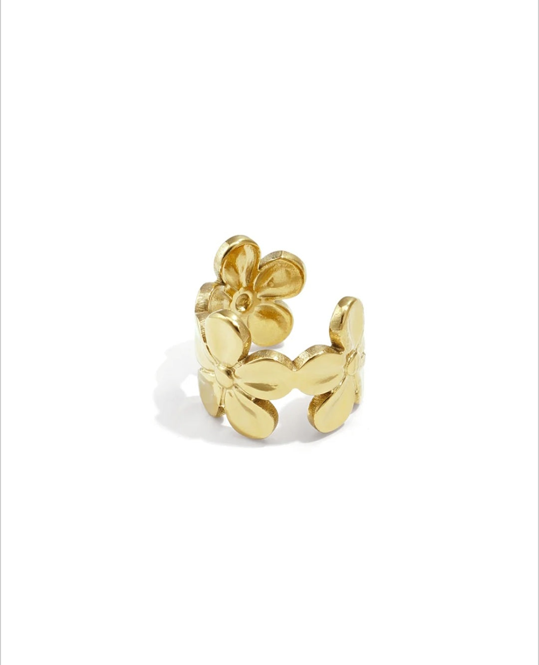 Ear Cuff Casual Flower gold