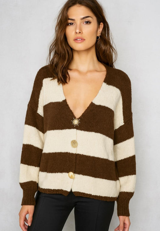 Strick-Cardigan Hanna braun