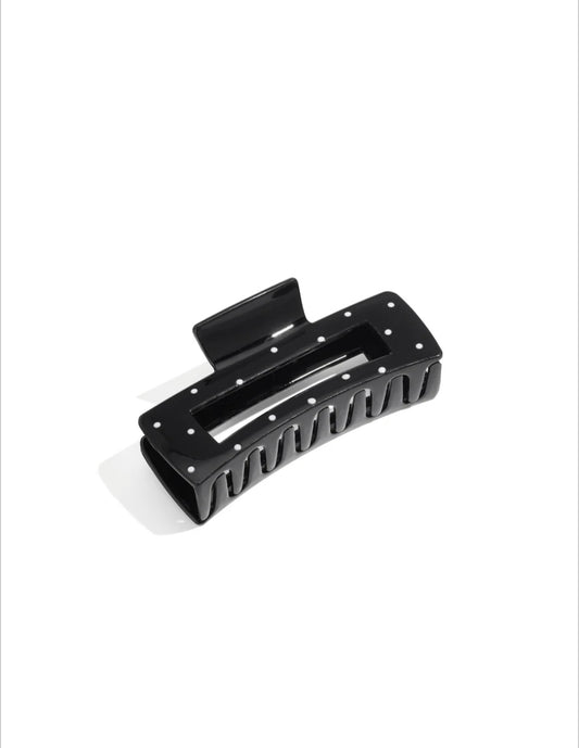 Haarspange Polka Dots Schwarz