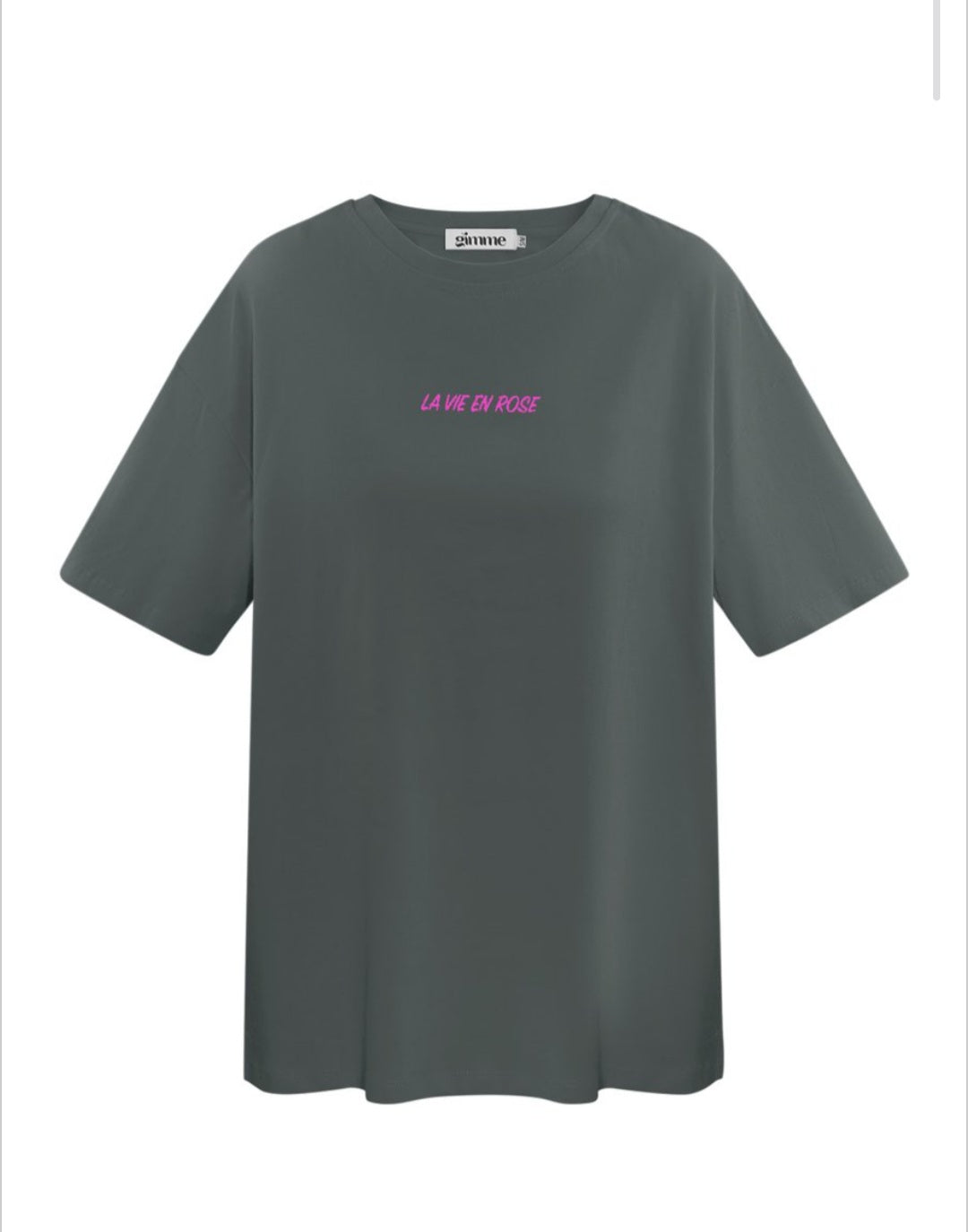 T-Shirt la vie en rose - dark grey