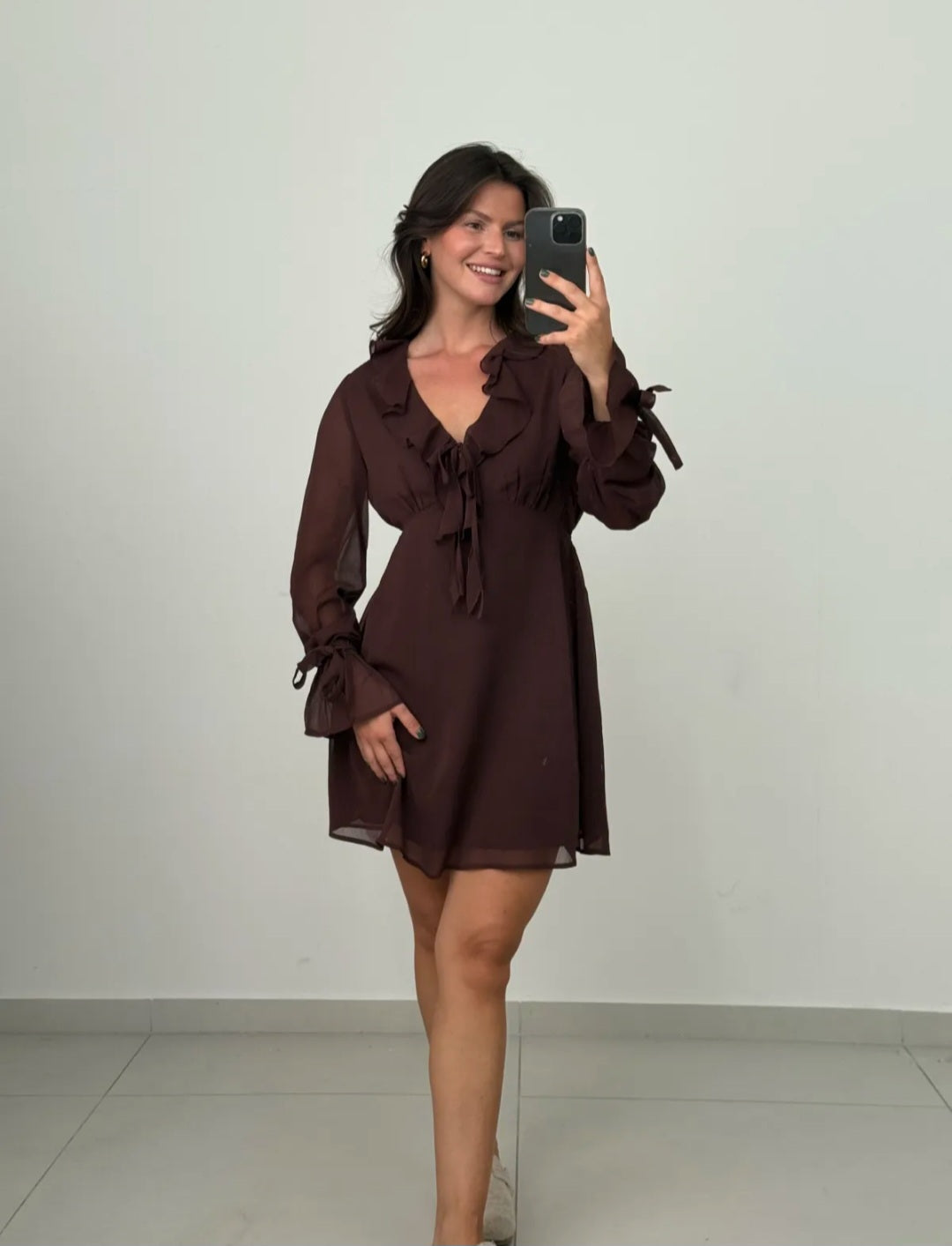 Kleid Estelle braun